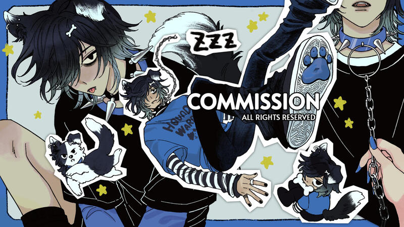 1 full body, 1 portrait, 1 close up figure, 2 chibis, 1 prop.